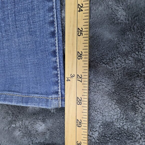 Levi's 512 Perfectly Slimming Boot Cut Jeans Womens 14S Medium Wash High Rise - Picture 10 of 14